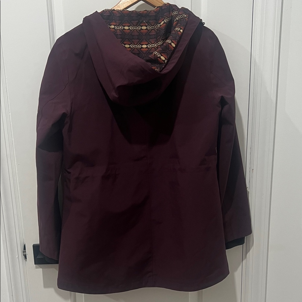 Pendleton Deep Purple Hooded Jacket, Size Medium - image 8